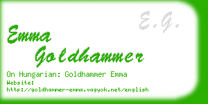 emma goldhammer business card